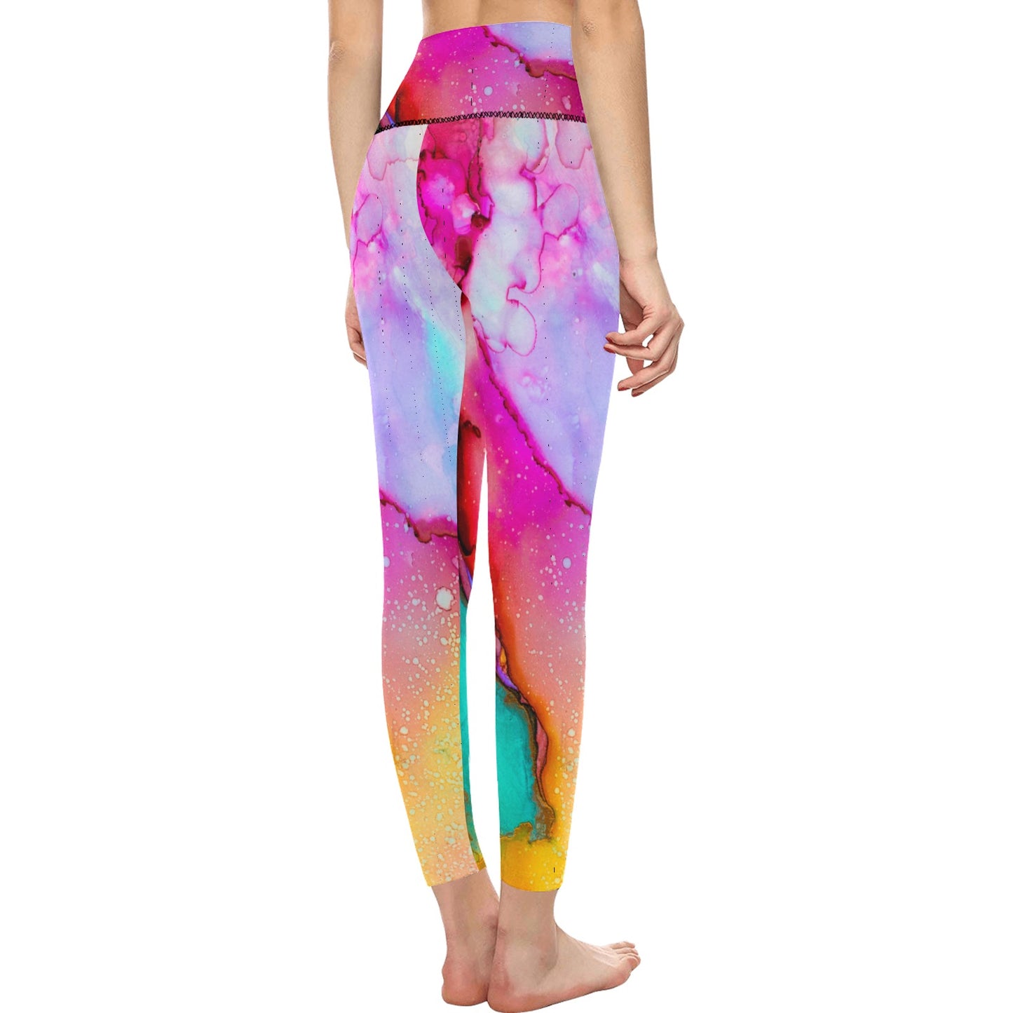 Color Blend High-Waisted Leggings