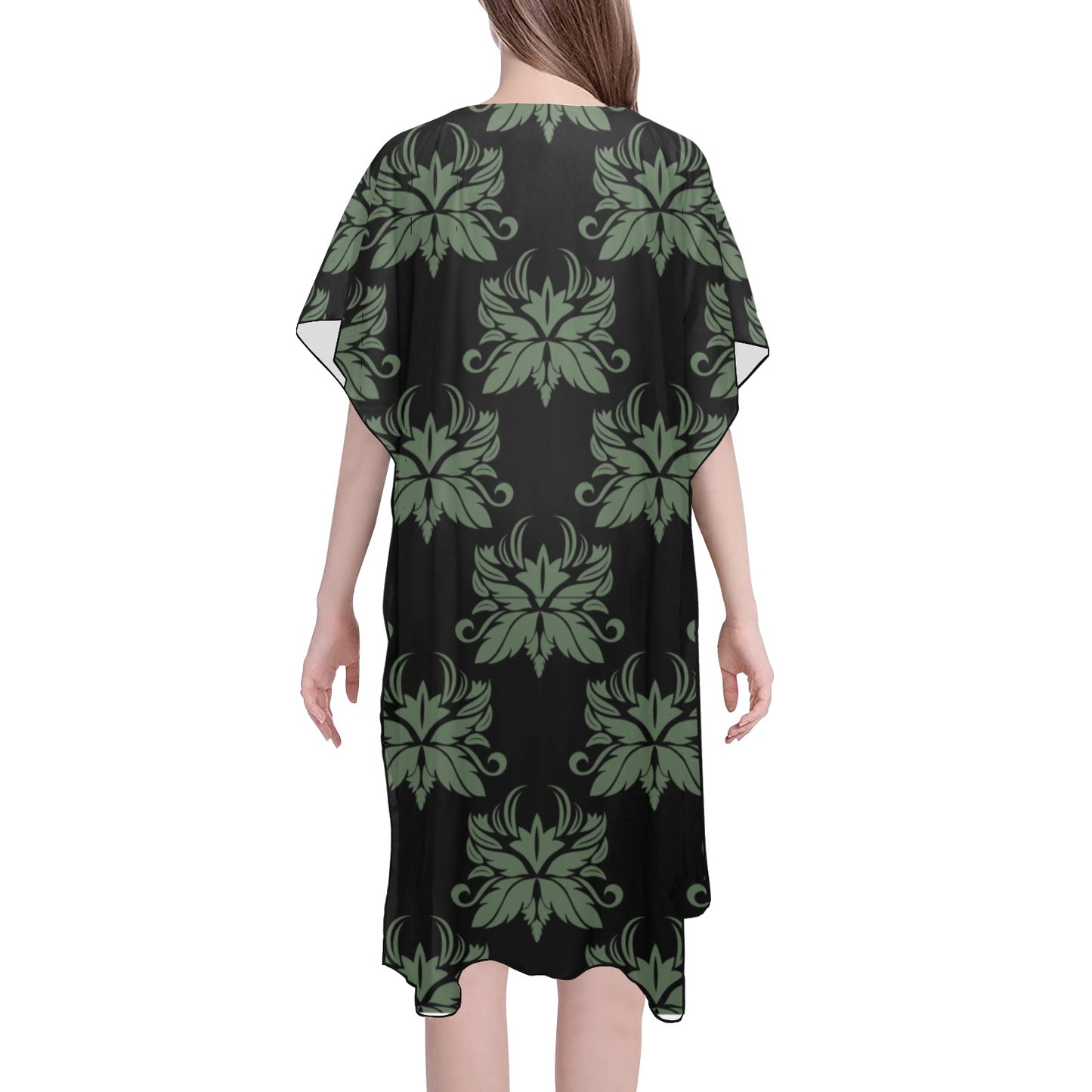 Black & Green Chiffon Cover Ups