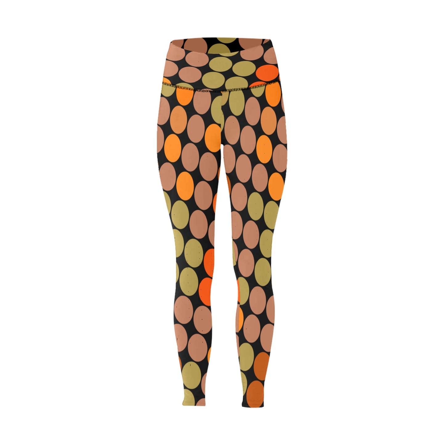 Fall Circles High-Waisted Leggings