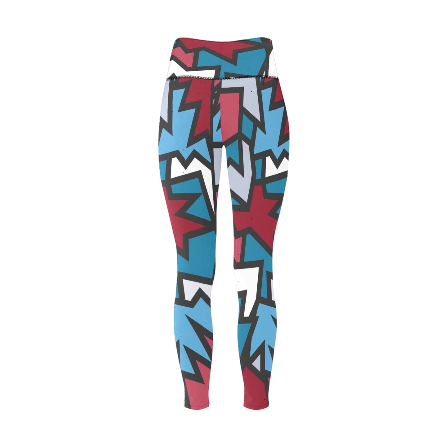 American Zigzag High-Waisted Leggings