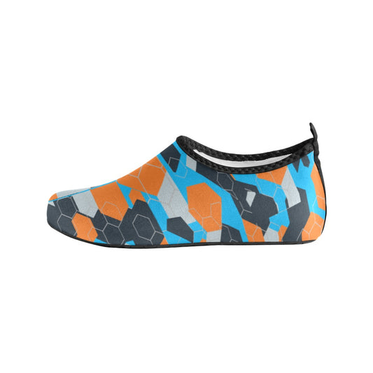 Blue & Orange Geo Kids' Slip-On Water Shoes