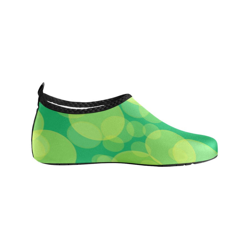 Lime Circles Kids' Slip-On Water Shoes