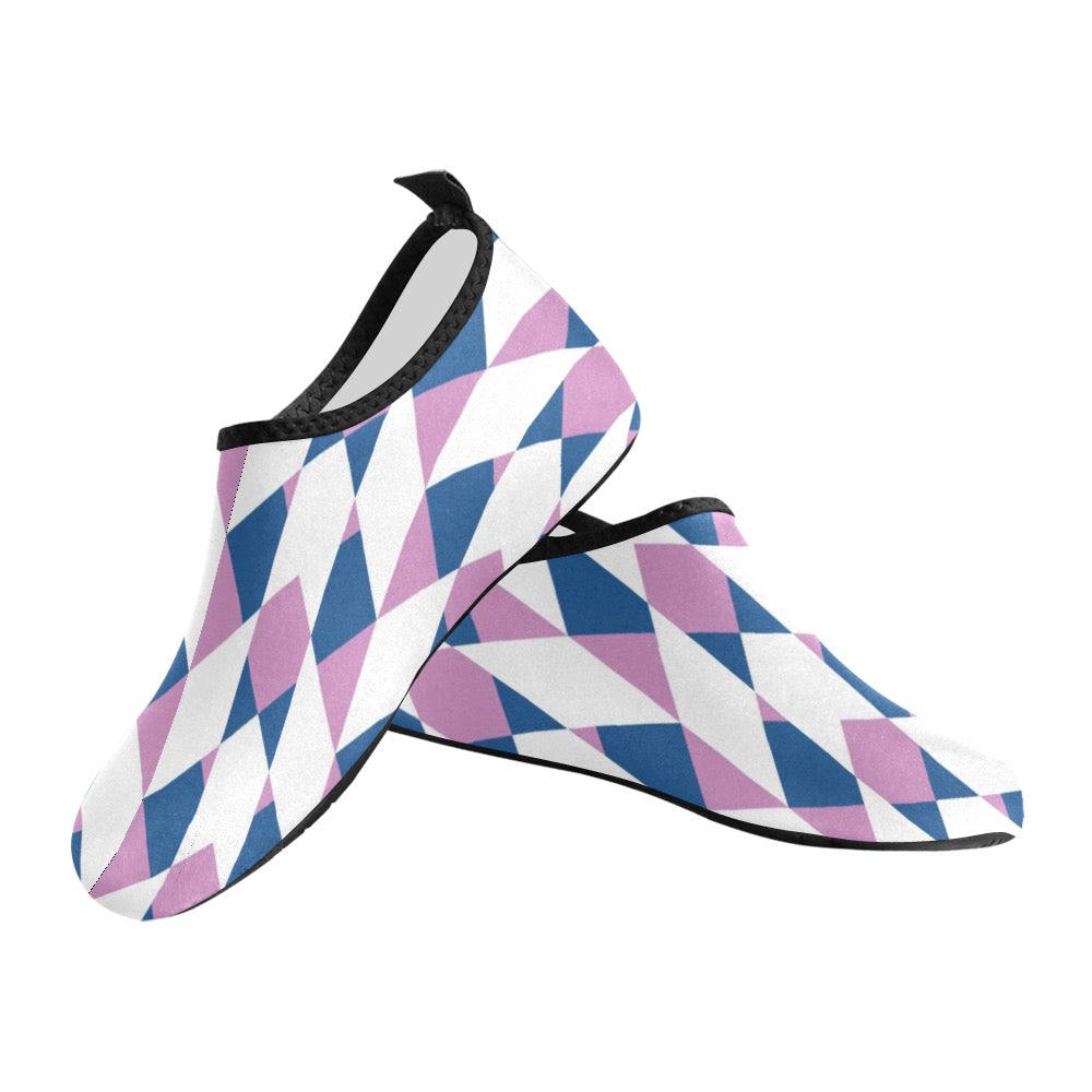 Abstract checkered Kids' Slip-On Water Shoes