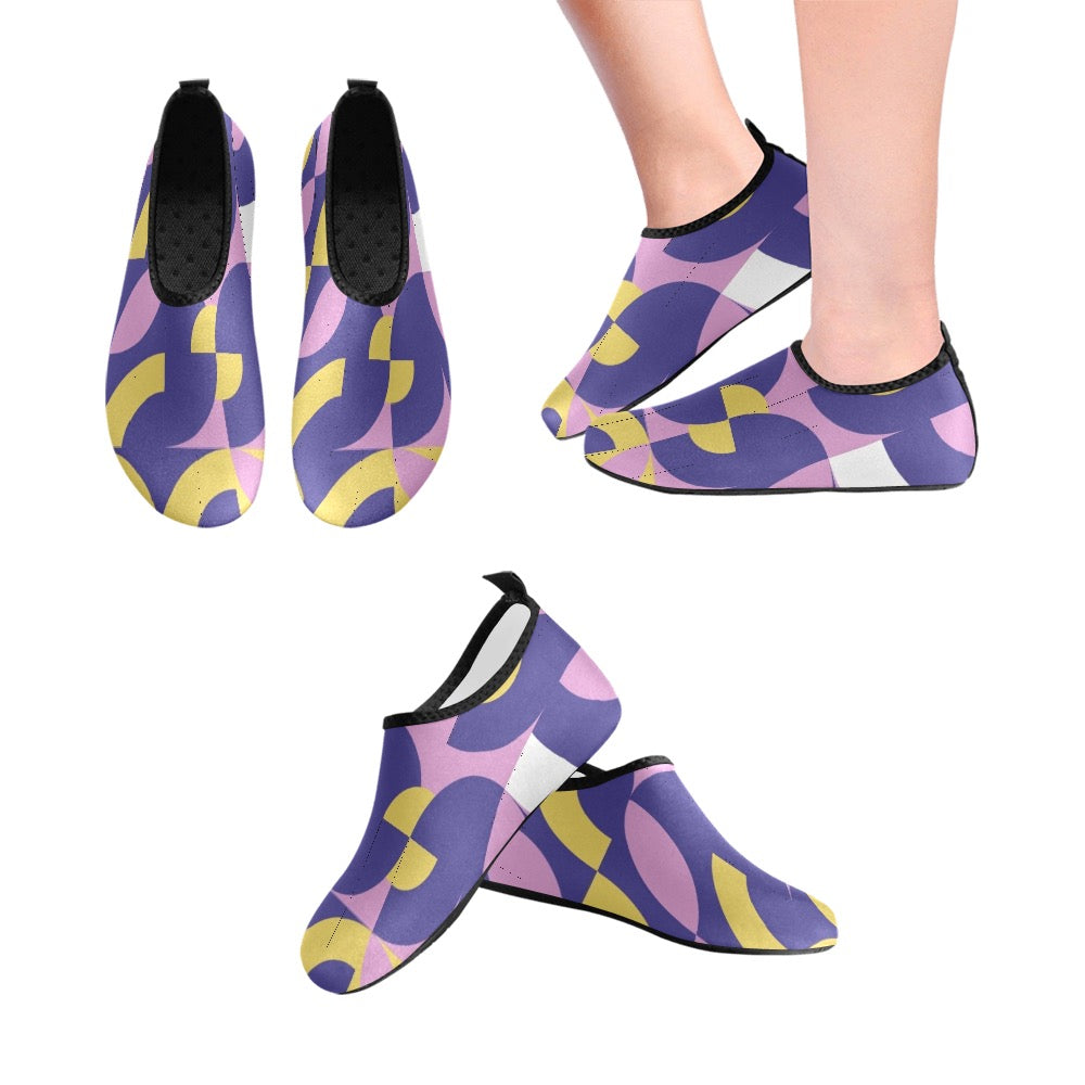 Purple and purplish Kids' Slip-On Water Shoes