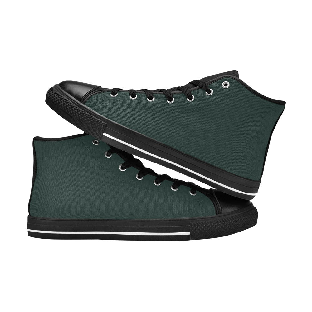 Green Men's High Top Shoes