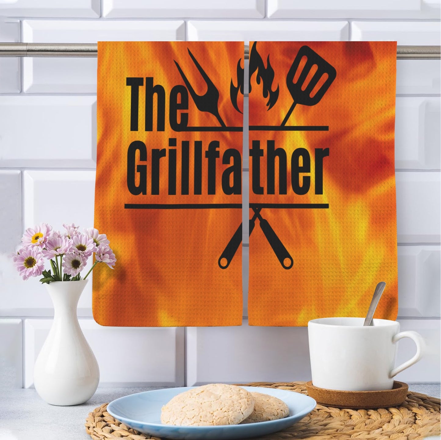 The Grill Father Kitchen Towel 40x60cm (One Side&2-Pack)