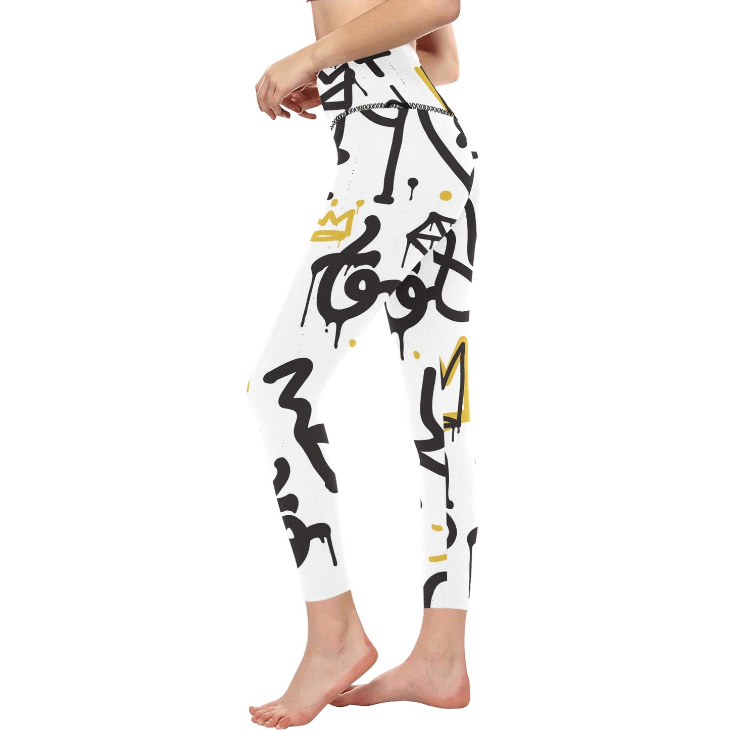 Abstract Art Women's High-Waisted Leggings