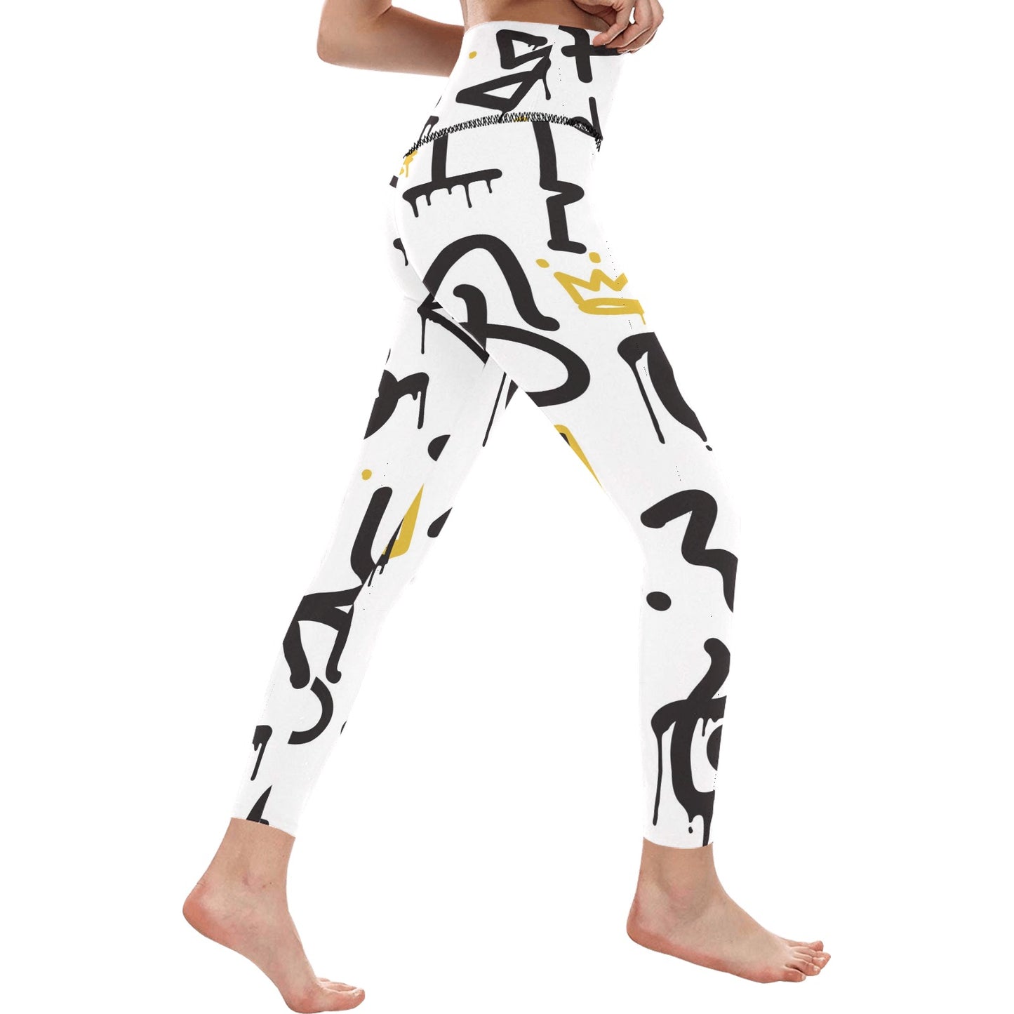 Abstract Art Women's High-Waisted Leggings