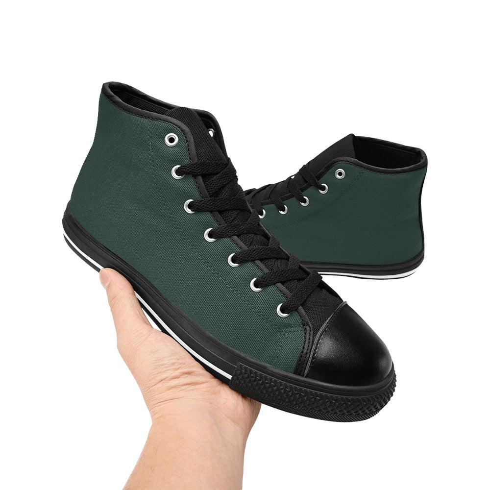 Green Men's High Top Shoes