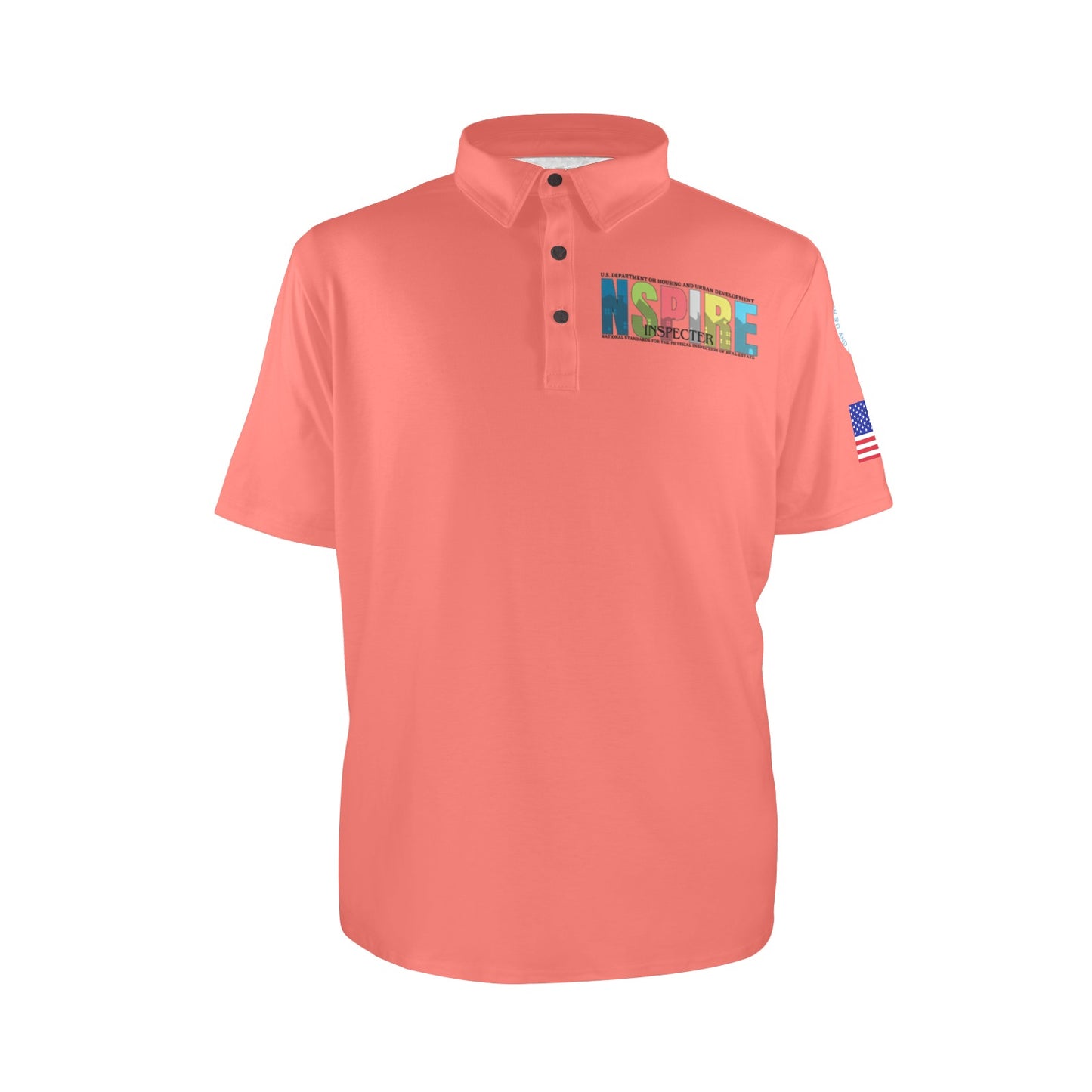 Salmon Men's Polo Shirt