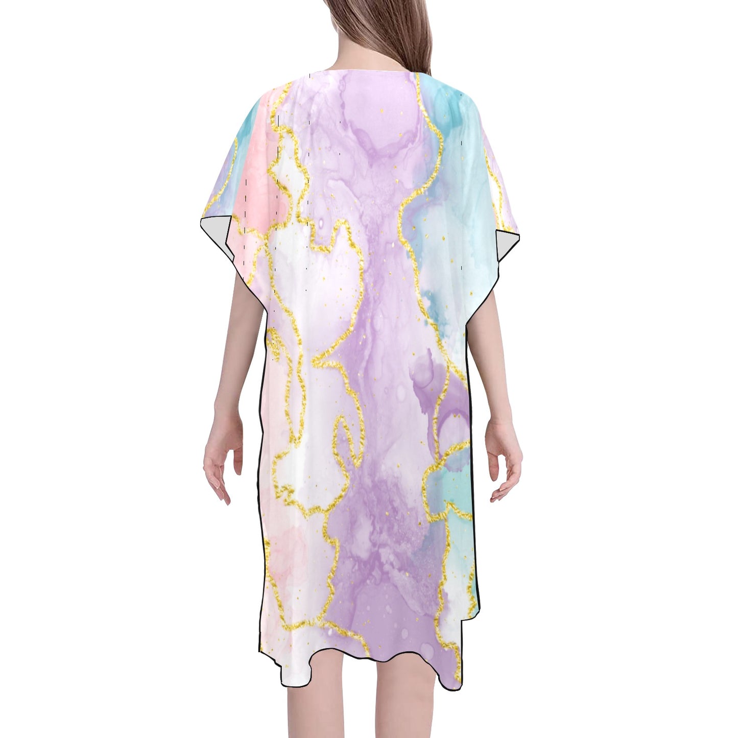 Pastel Marble Chiffon Cover Ups