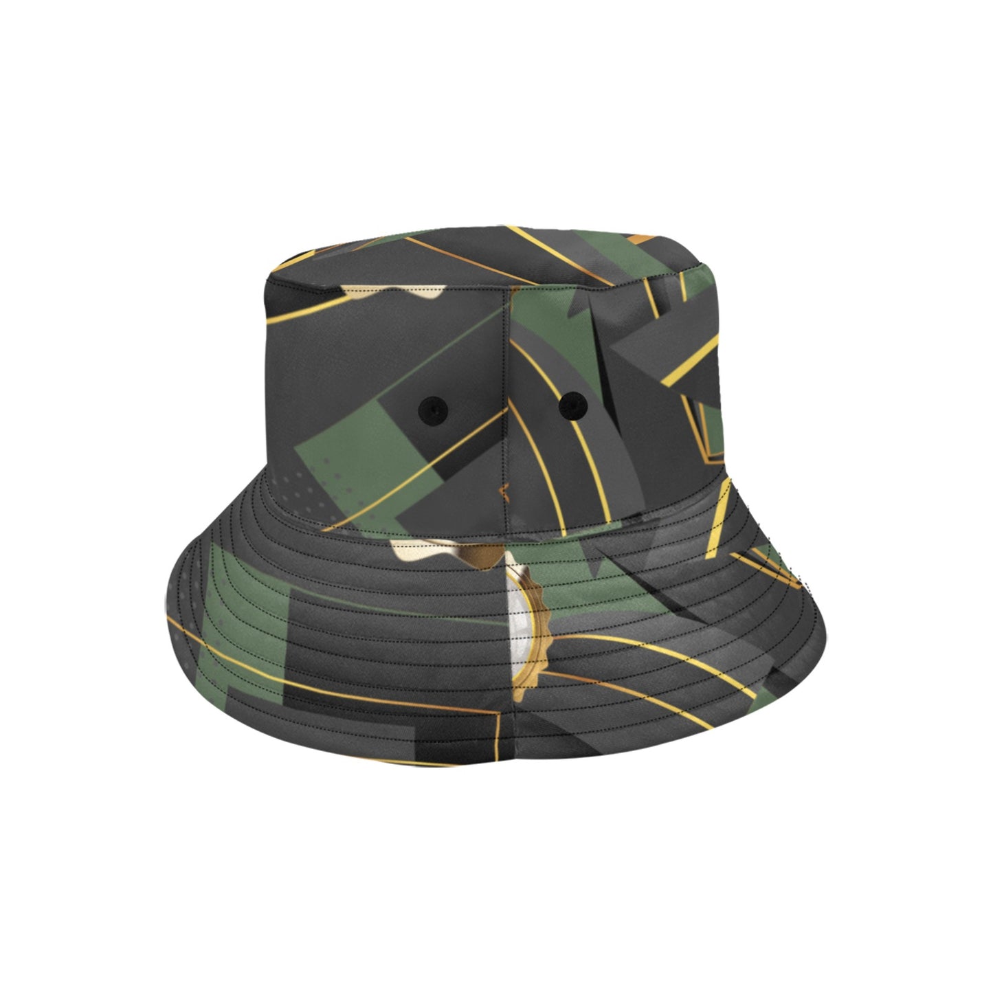 Green Abstract Unisex Summer Bucket Hat