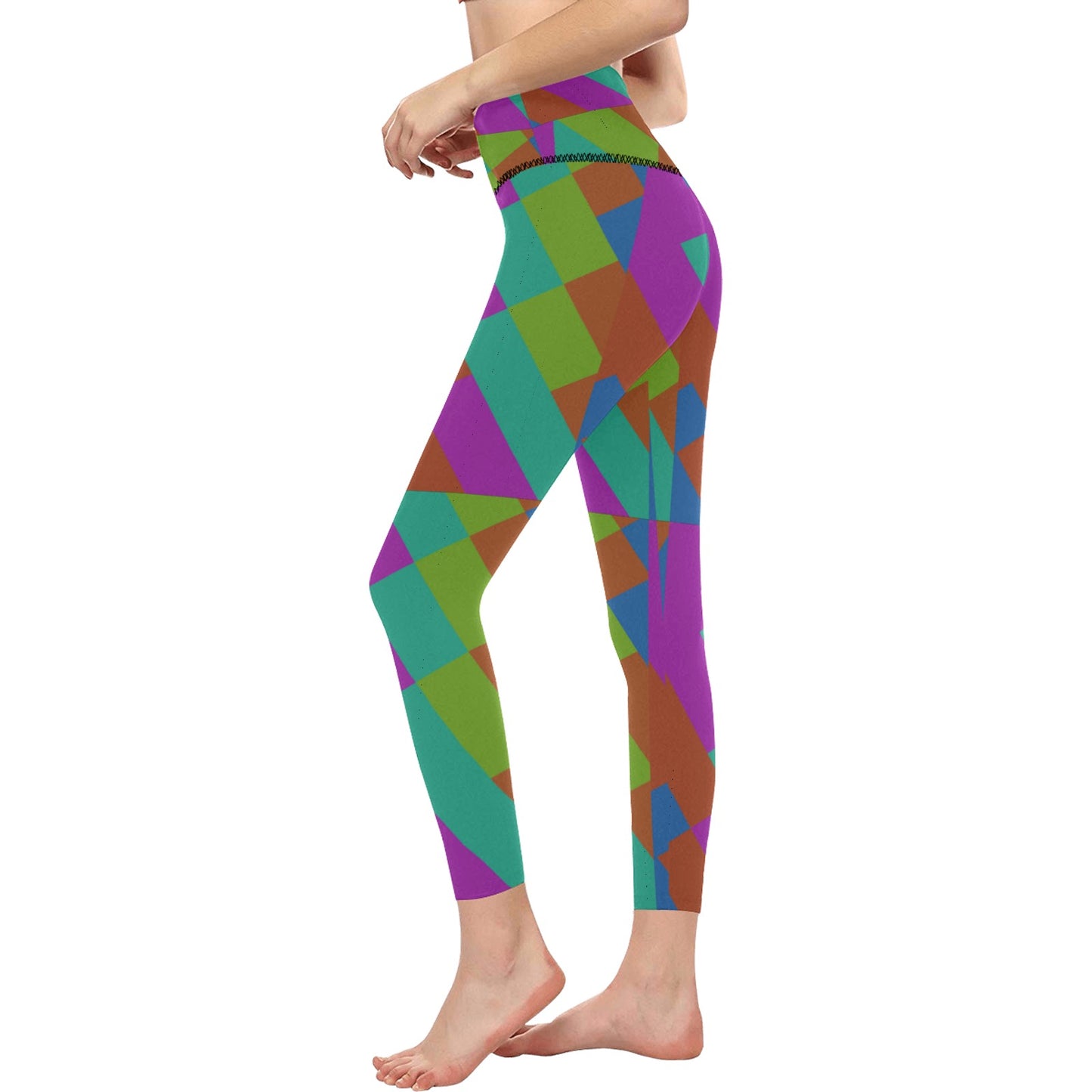 Purple Limewire High-Waisted Leggings