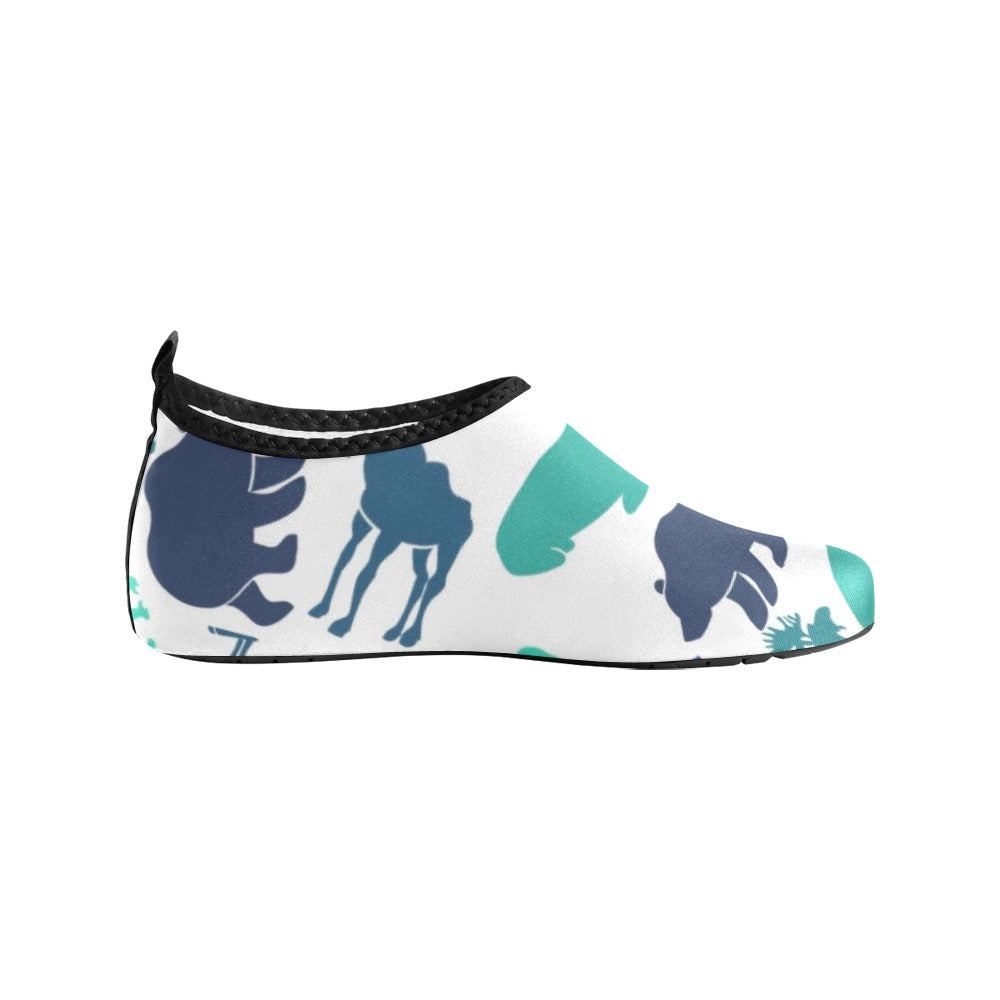 Blue Animals Kids' Slip-On Water Shoes