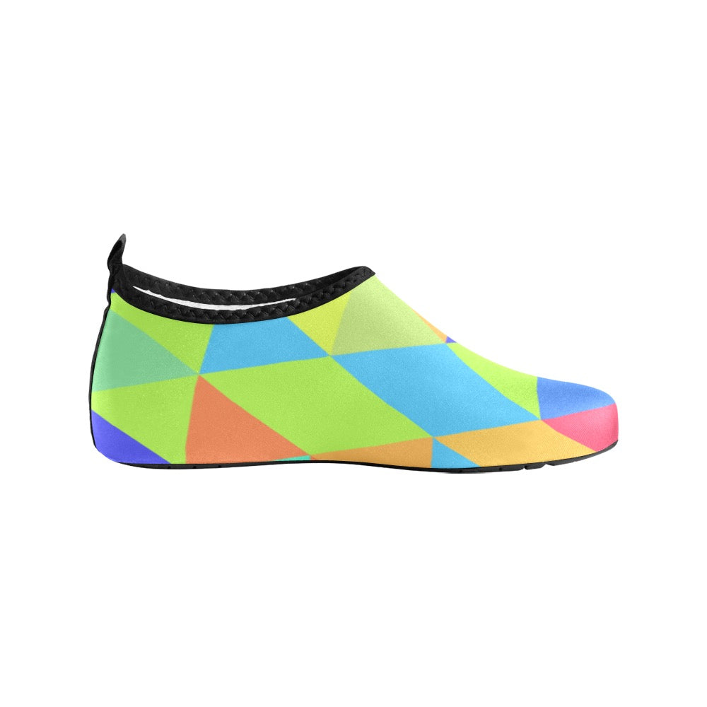 Neon Triangle Kids' Slip-On Water Shoes