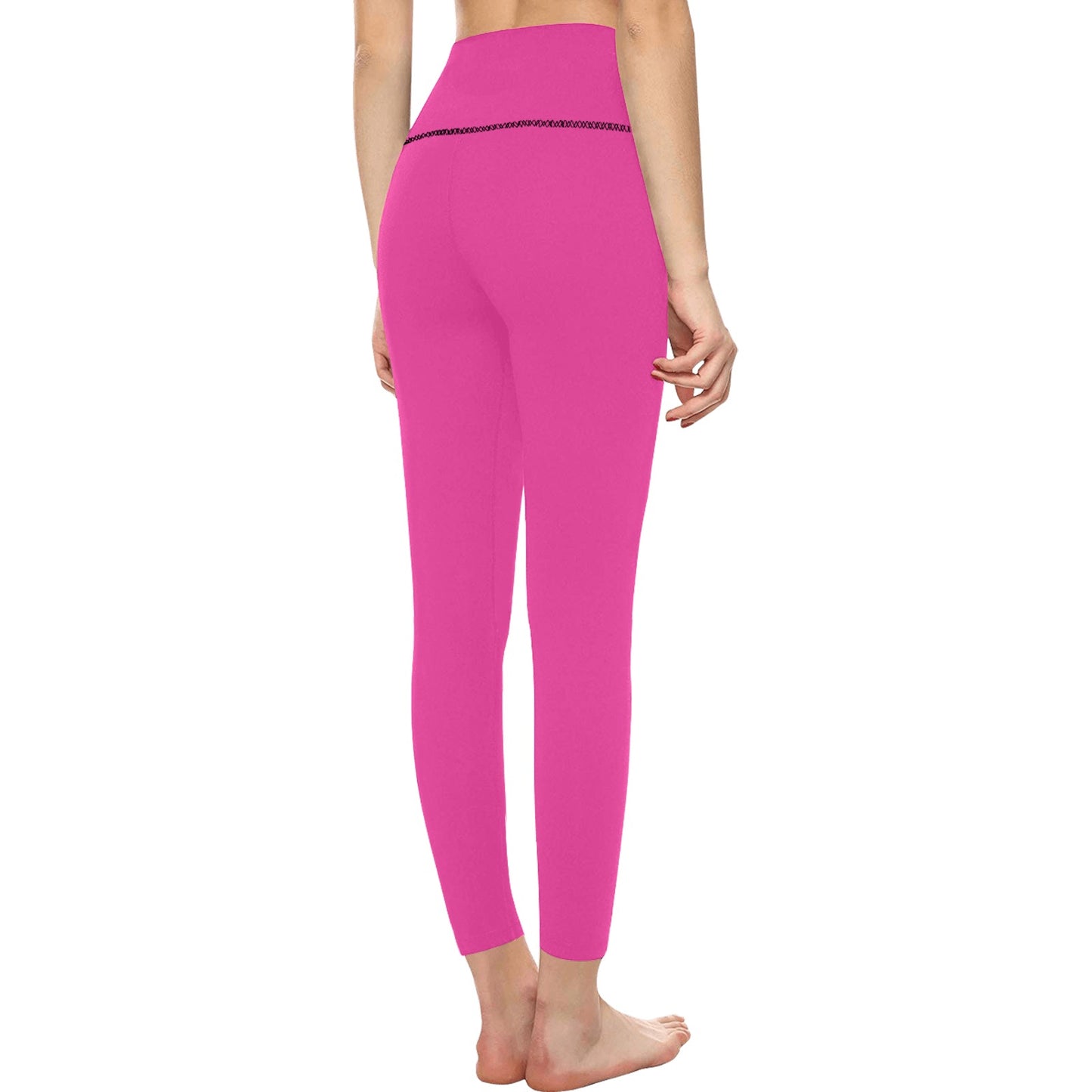 Hot Pink High-Waisted Leggings