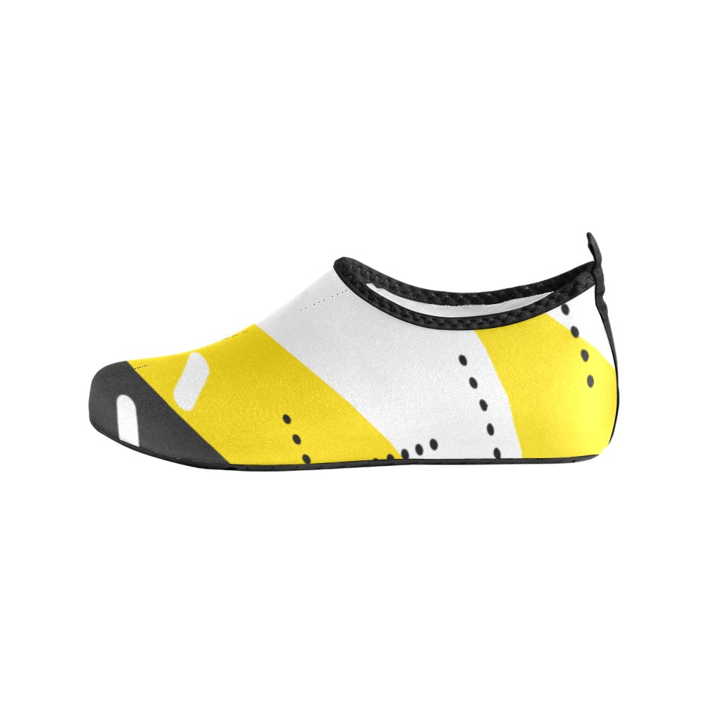 Black and Yellow Kids' Slip-On Water Shoes