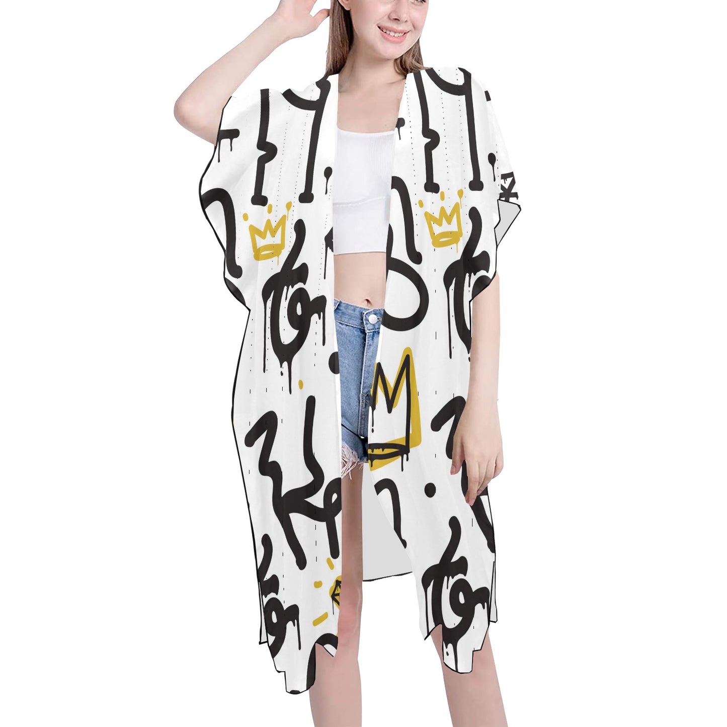 Abstract Art Chiffon Cover Ups