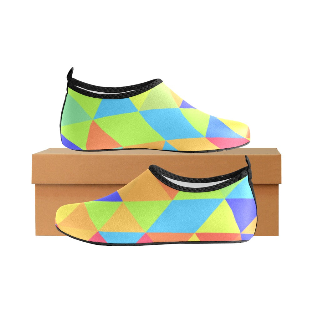 Neon Triangle Kids' Slip-On Water Shoes