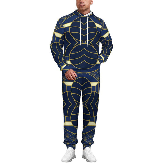 Navy Cut Adult Hoodie Set