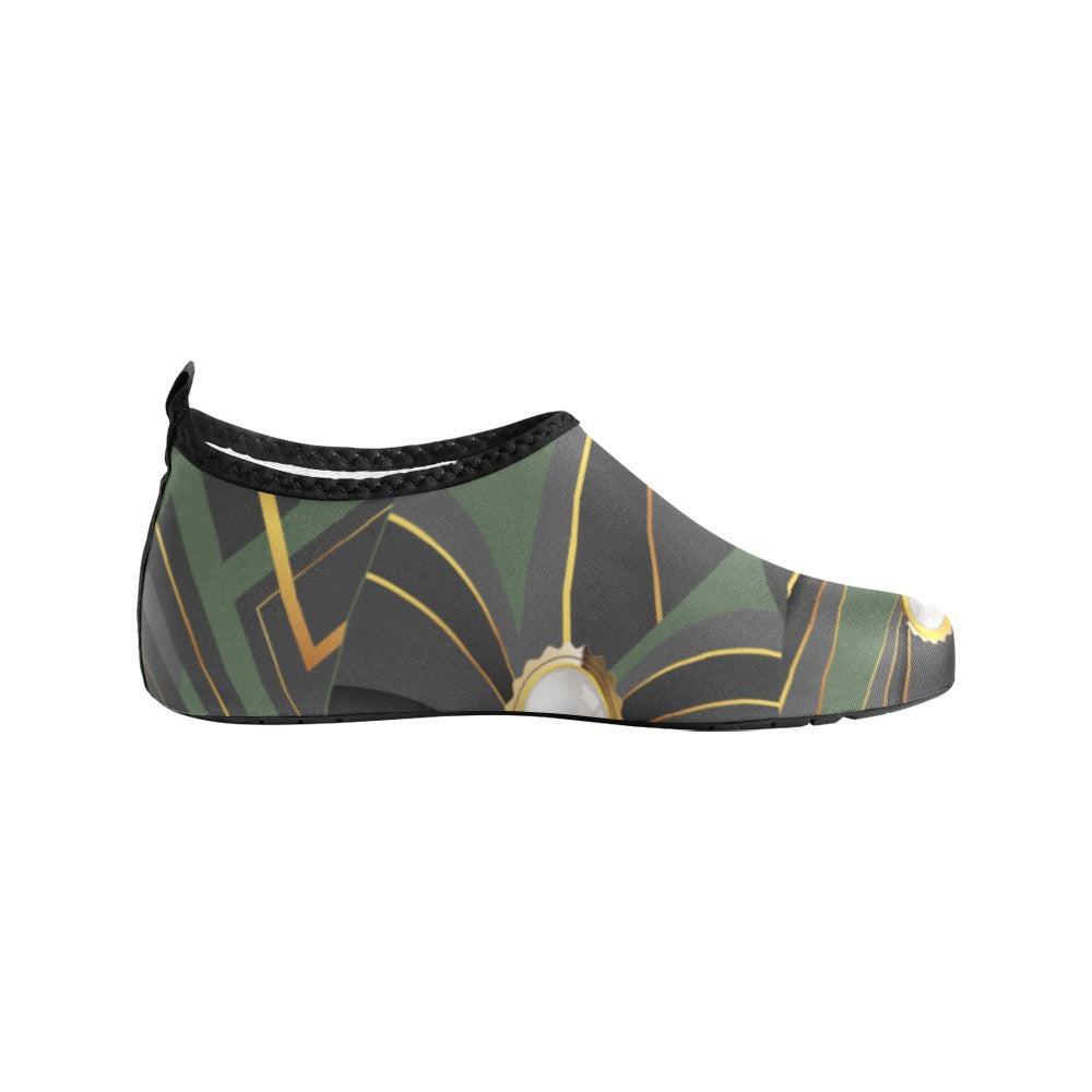 Green Army Abstract Kids' Slip-On Water Shoes