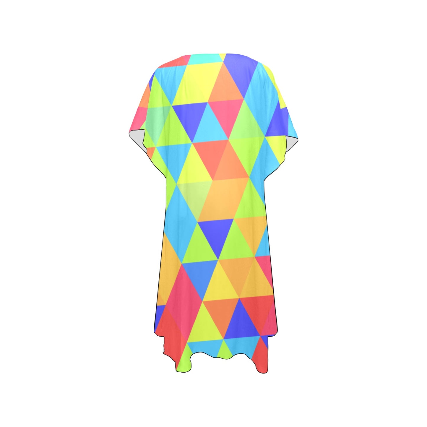 Neon Triangles Chiffon Cover Ups