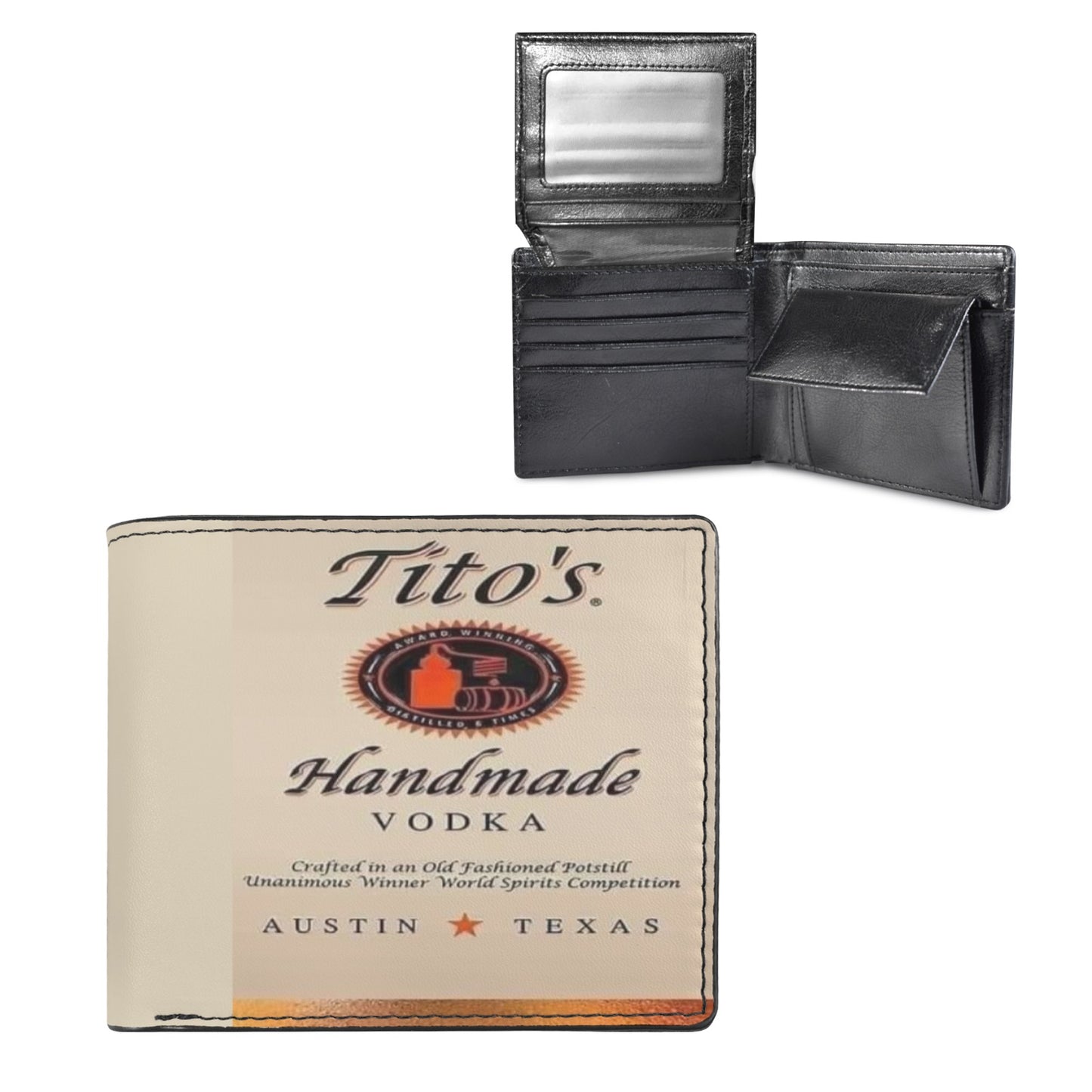 Tito’s Unisex Bifold Wallet with Multi Slots