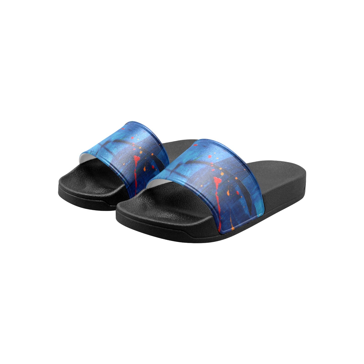 Blue Canvas Kids' Slide Sandals