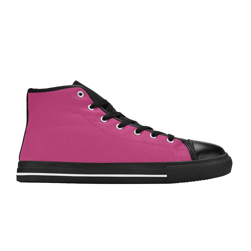 Plum Men's High Top Shoes