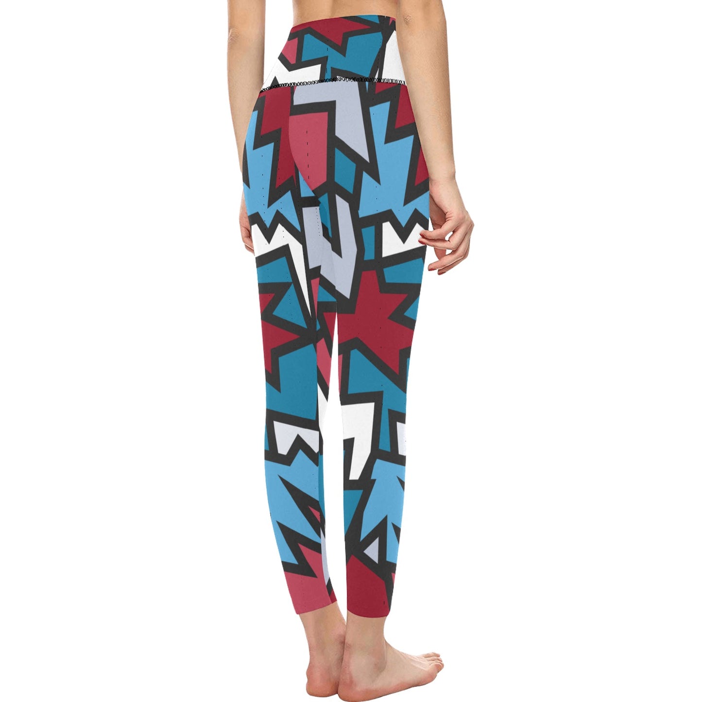 American Zigzag High-Waisted Leggings