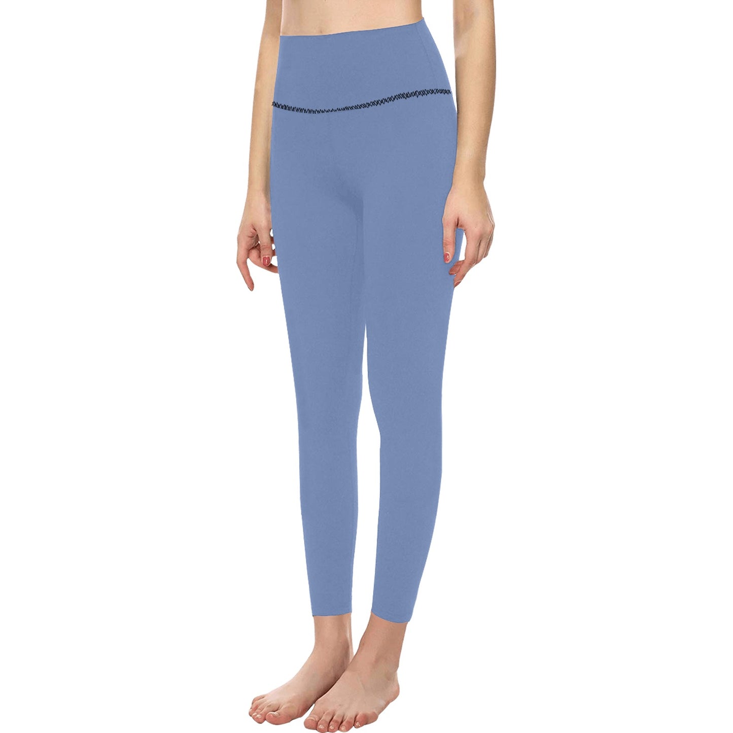 Powder Blue High-Waisted Leggings