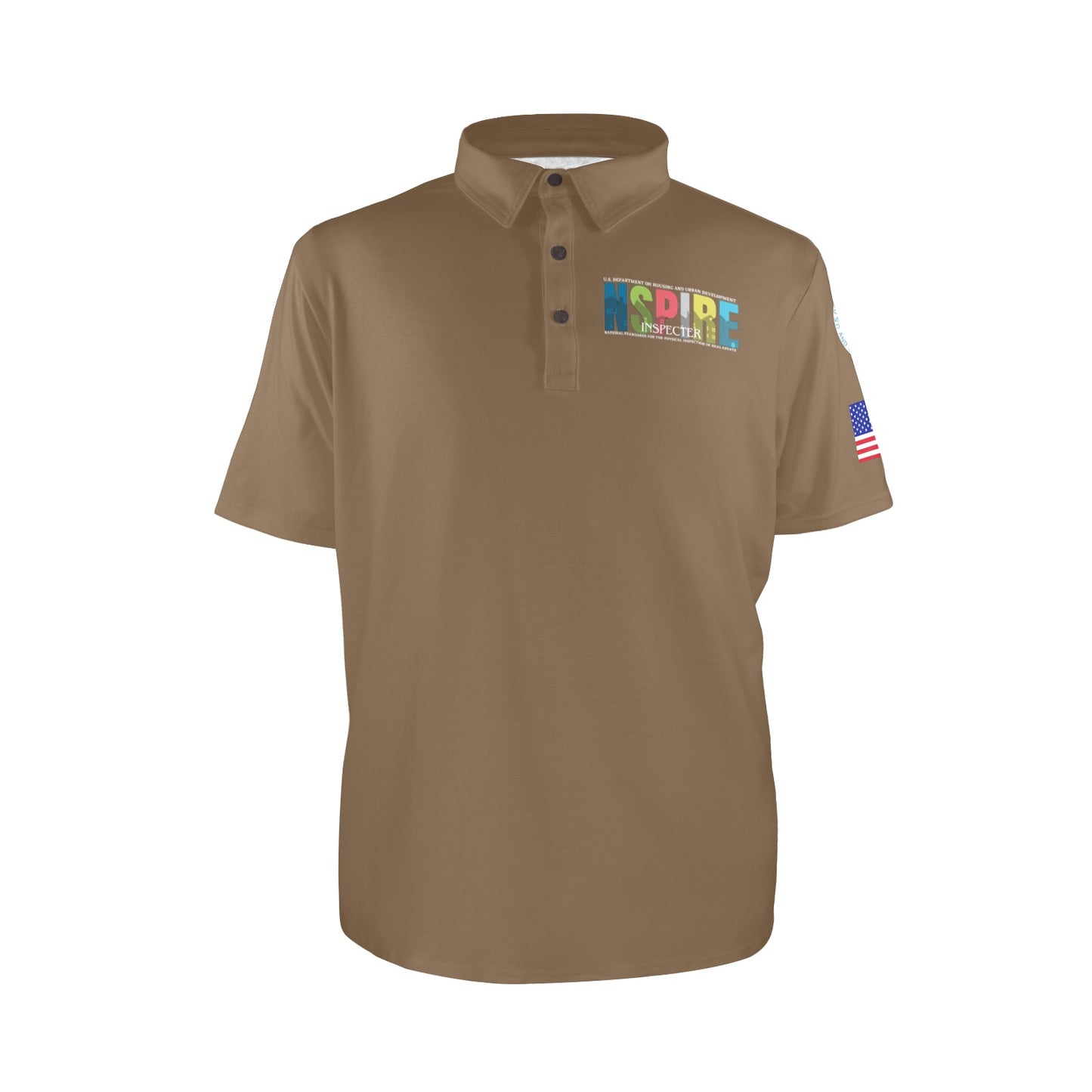 Light Brown Men's Polo Shirt