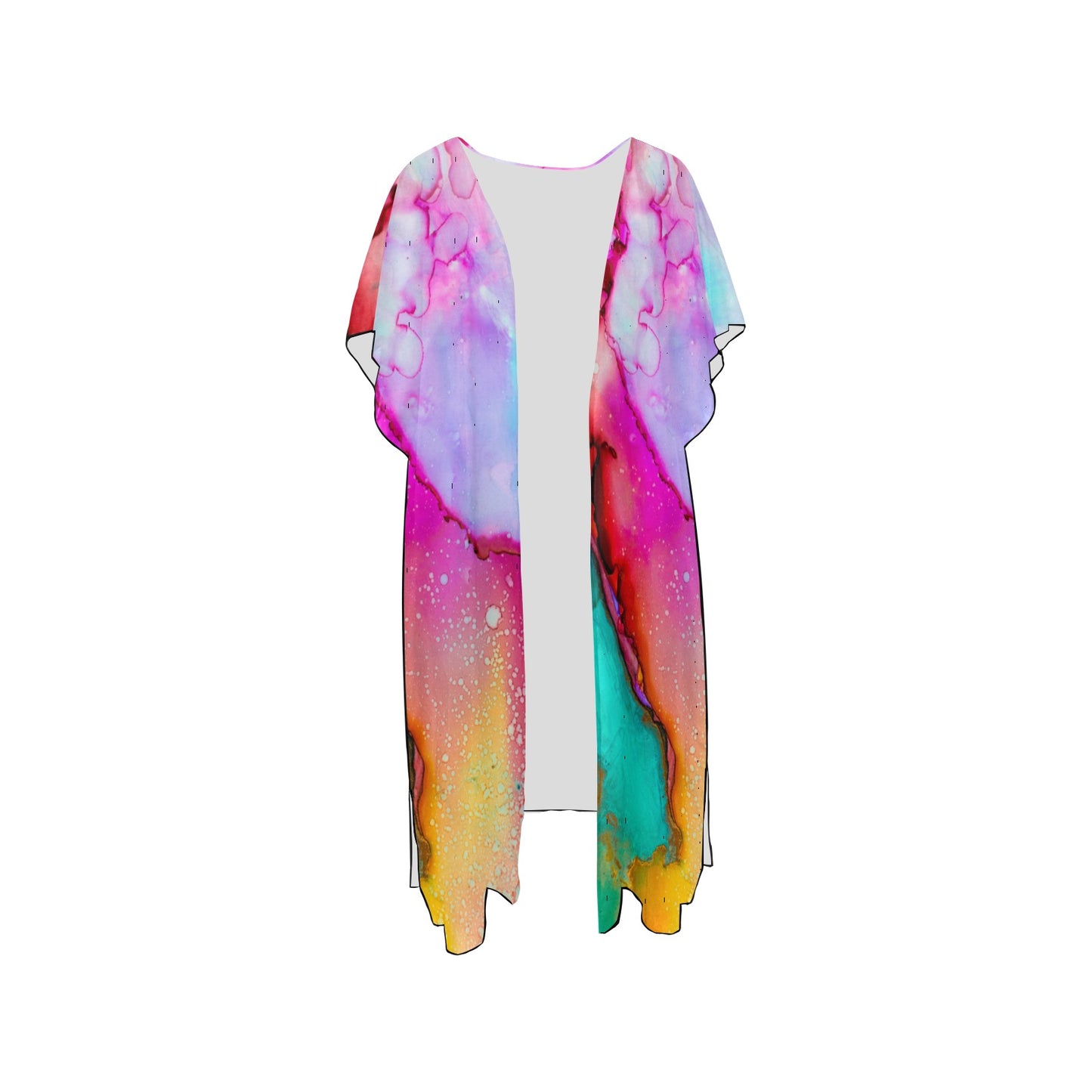 Color Blend Chiffon Cover Ups