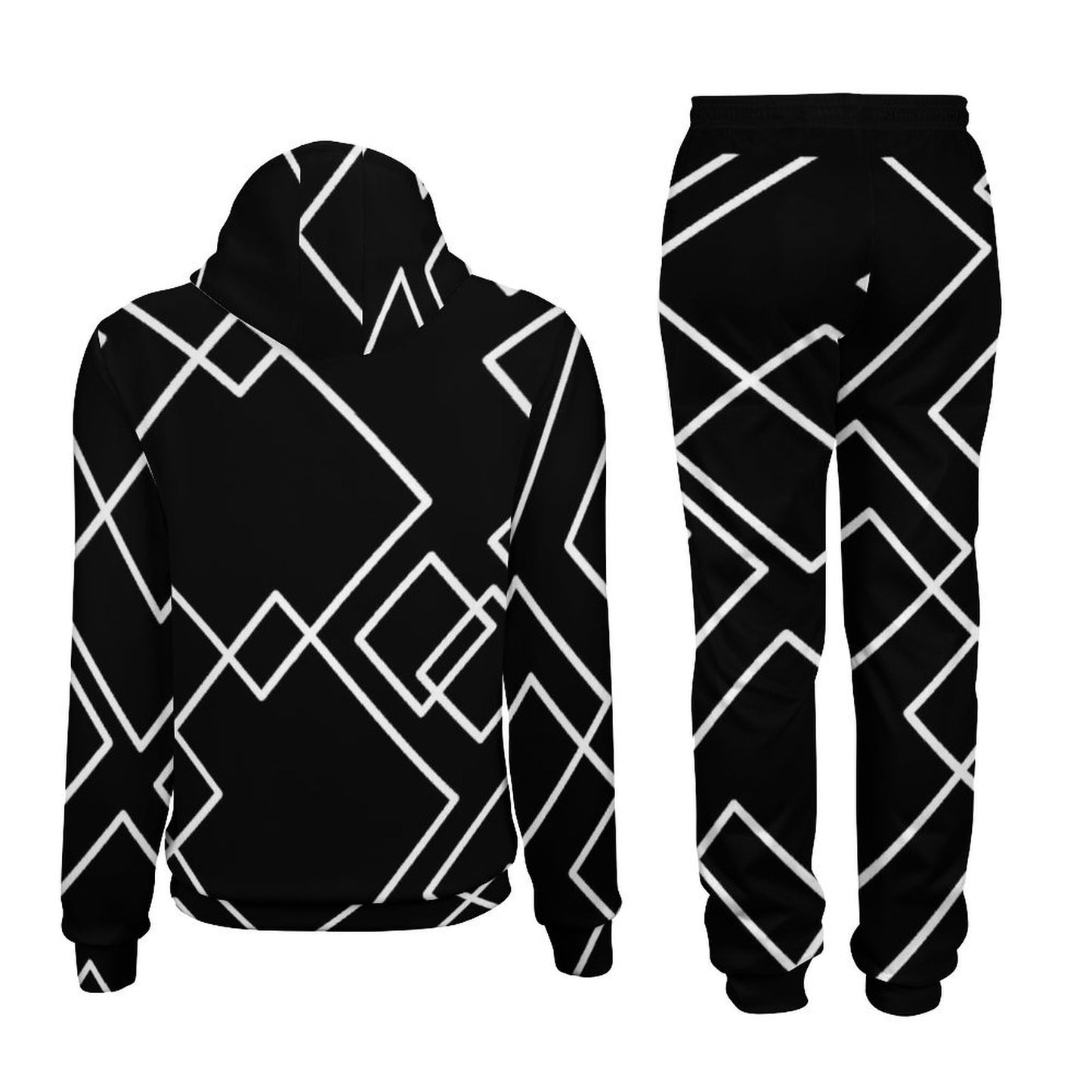 Black Squared Sweater Tracksuit