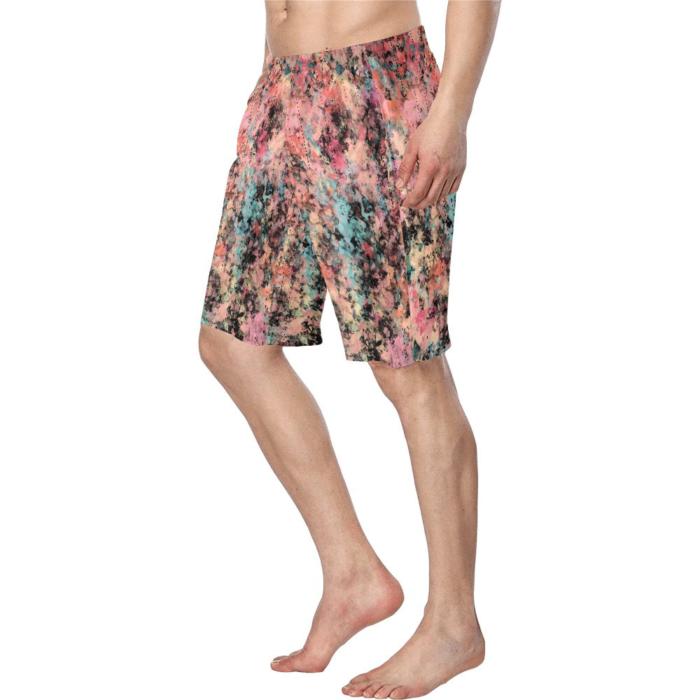 Peach Granite Men's Swim Trunk