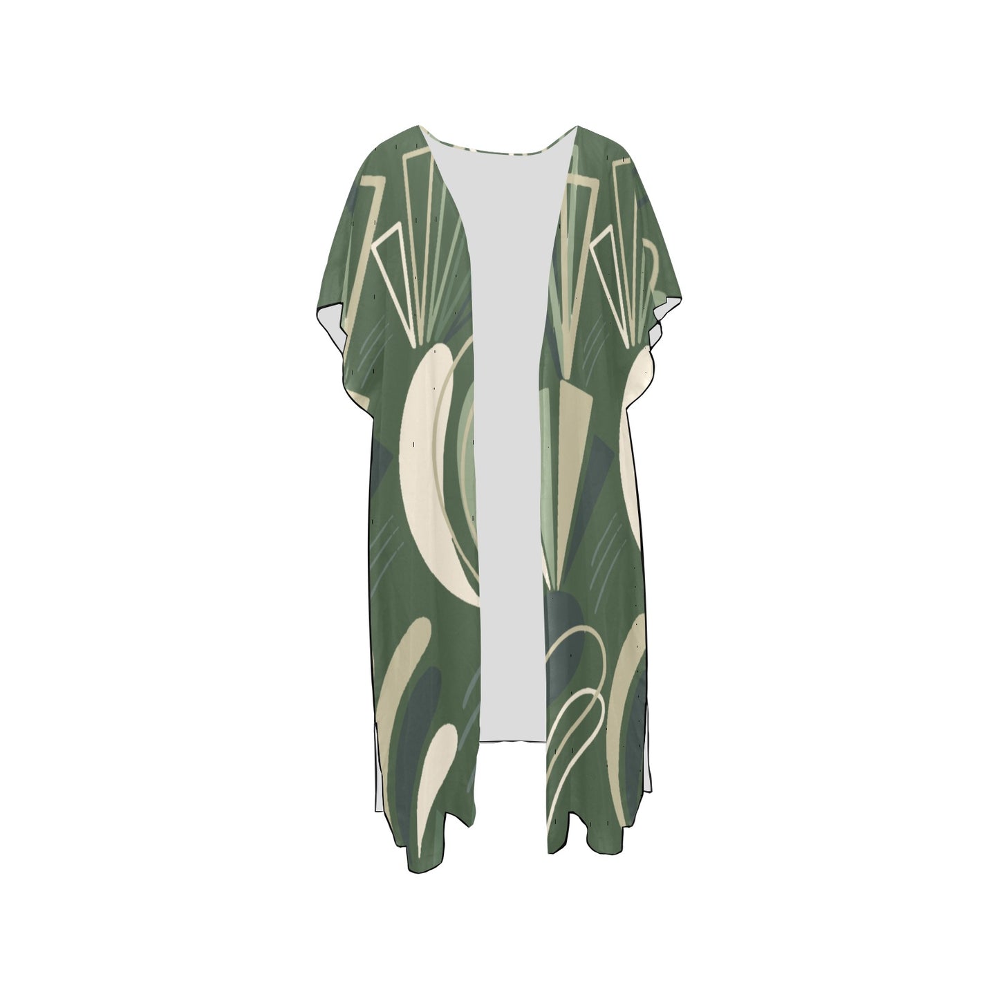 Green Angles Chiffon Cover Ups