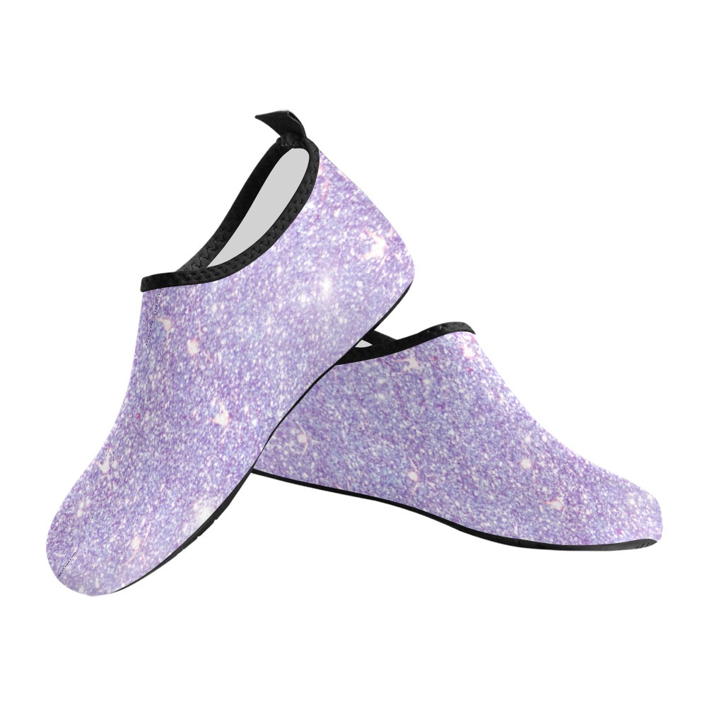 Purple Shimmer Kids' Slip-On Water Shoes