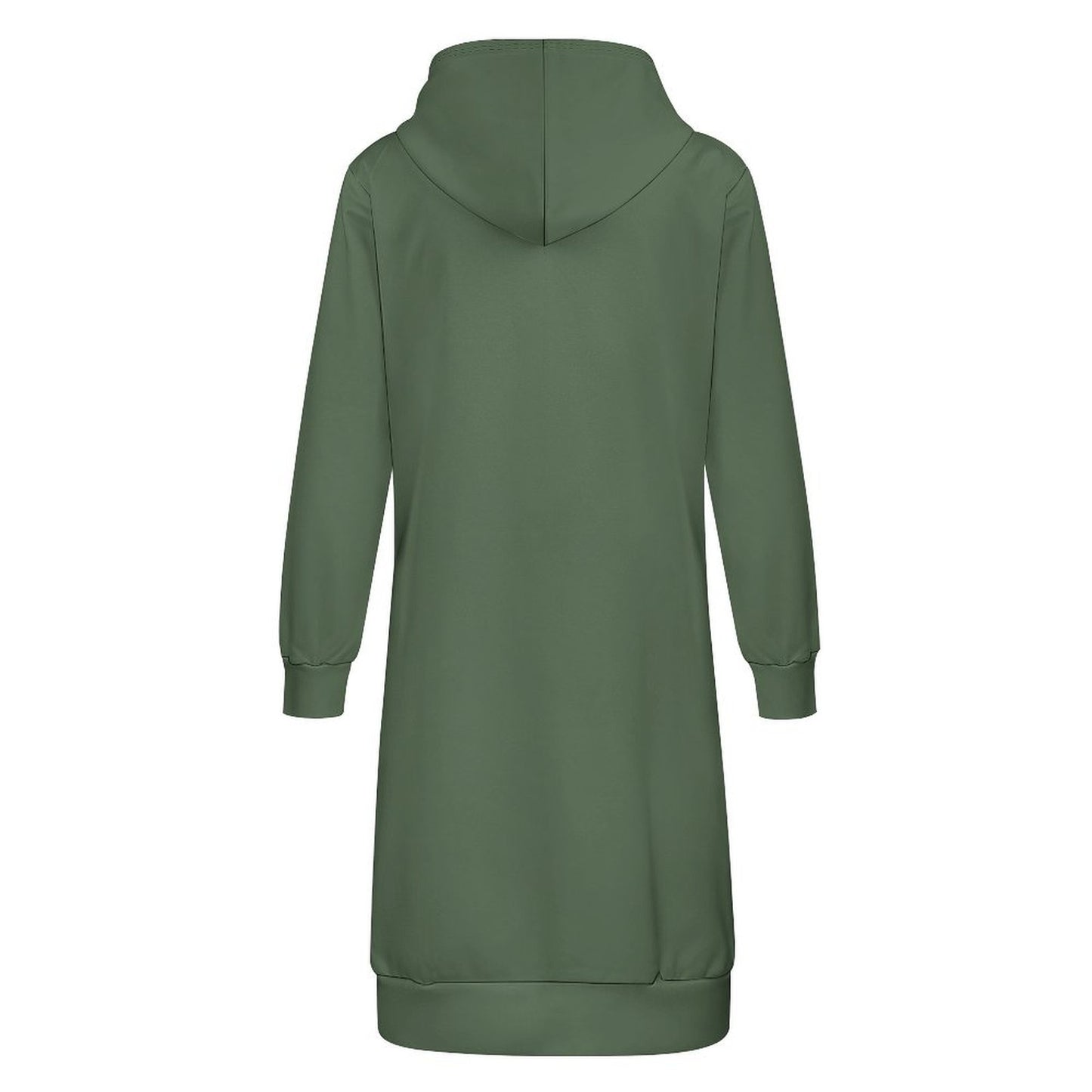 Green Women’s Hooded Sweatshirt Dress