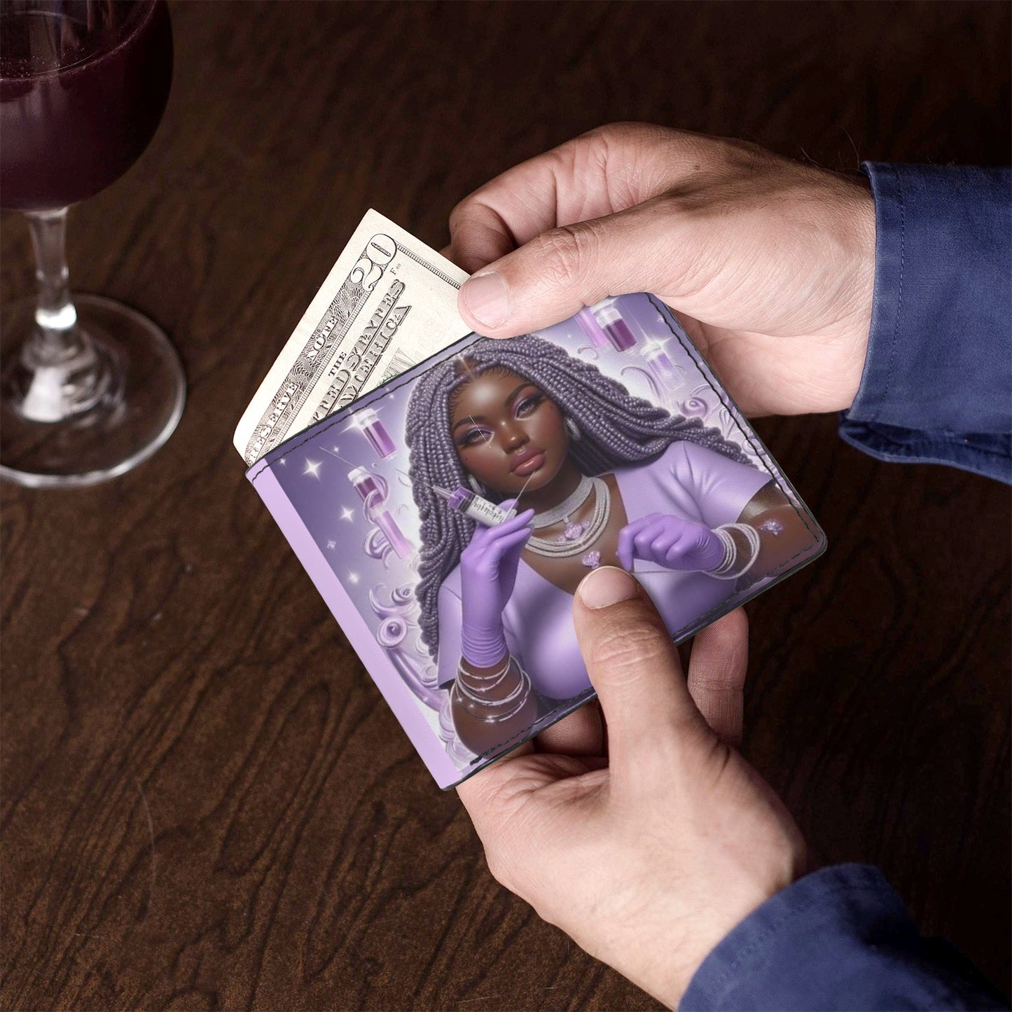 Phlebotomist Bifold Wallet with Multi Slots