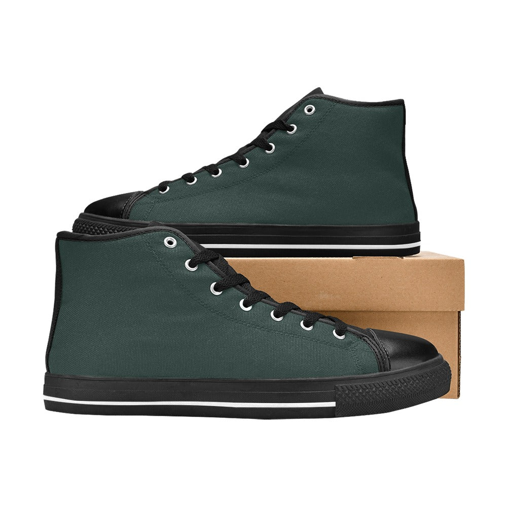 Green Men's High Top Shoes
