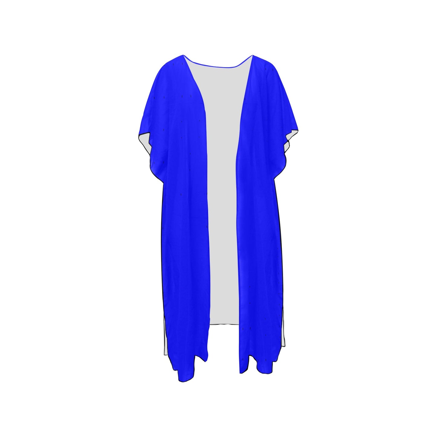 Royal Blue Chiffon Cover Ups