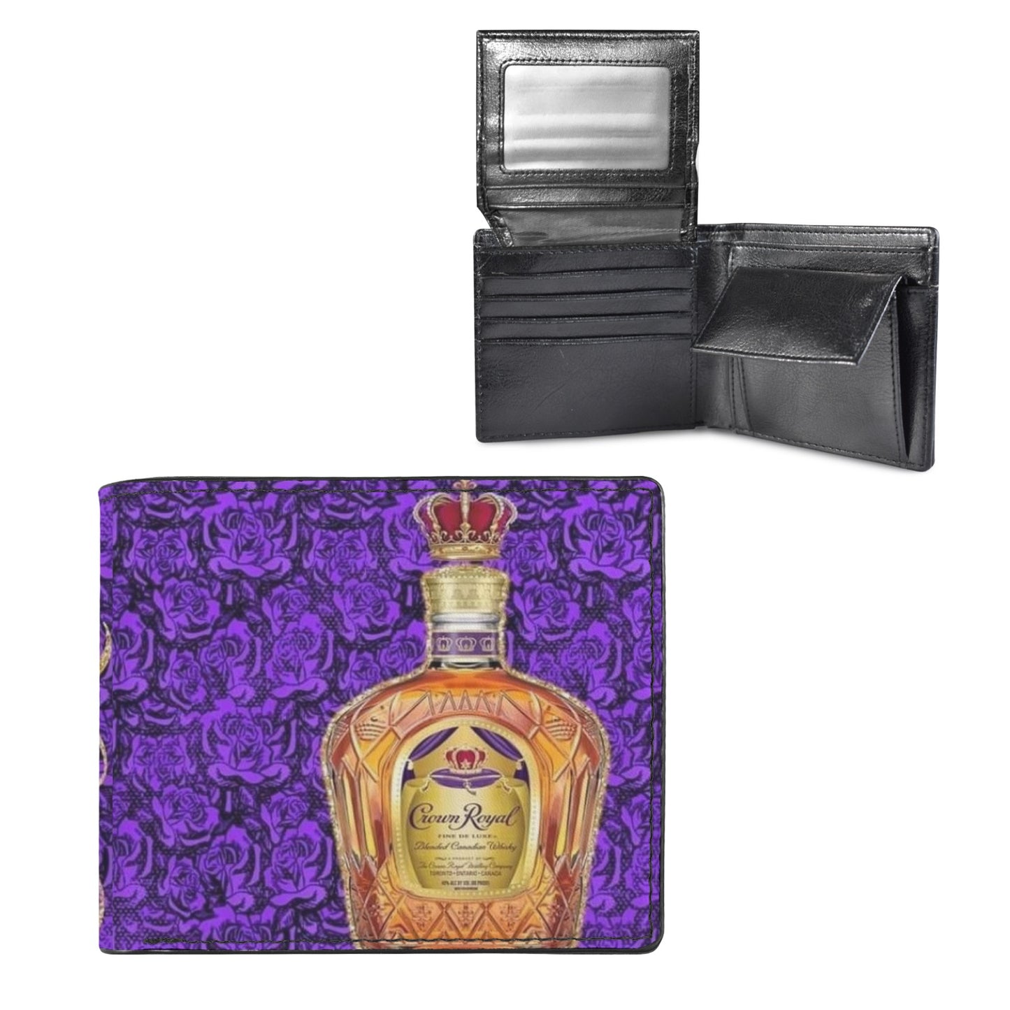 Crown Royal Unisex Bifold Wallet with Multi Slots