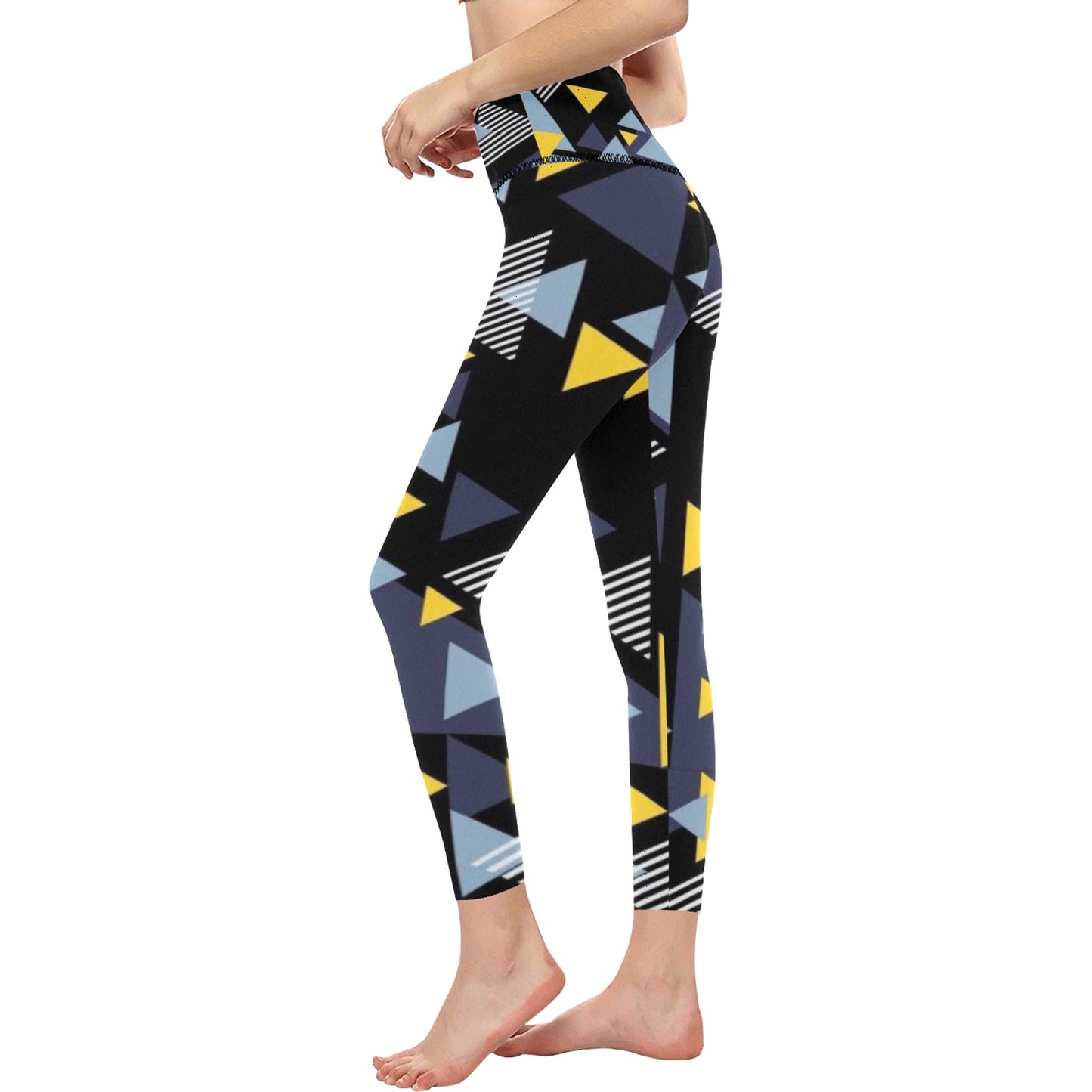 Triangle Angles High-Waisted Leggings