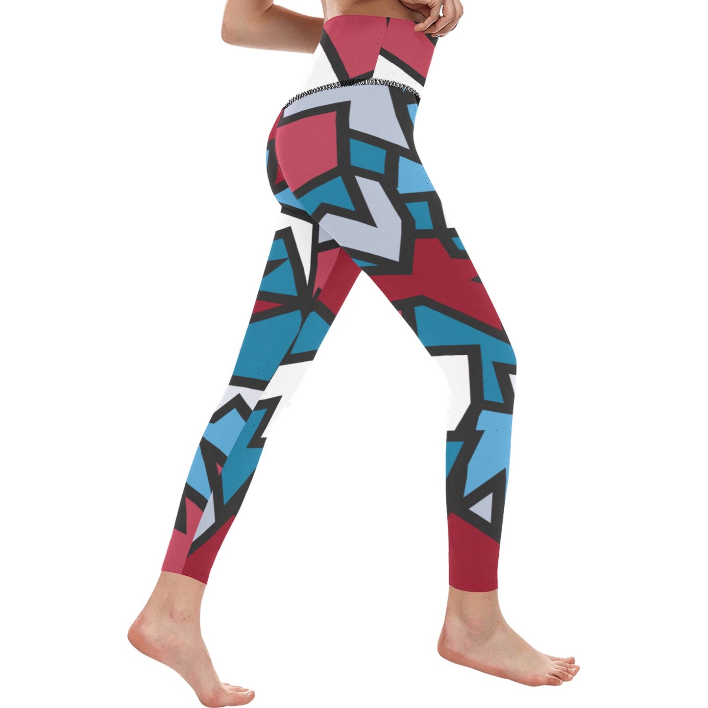 American Zigzag High-Waisted Leggings