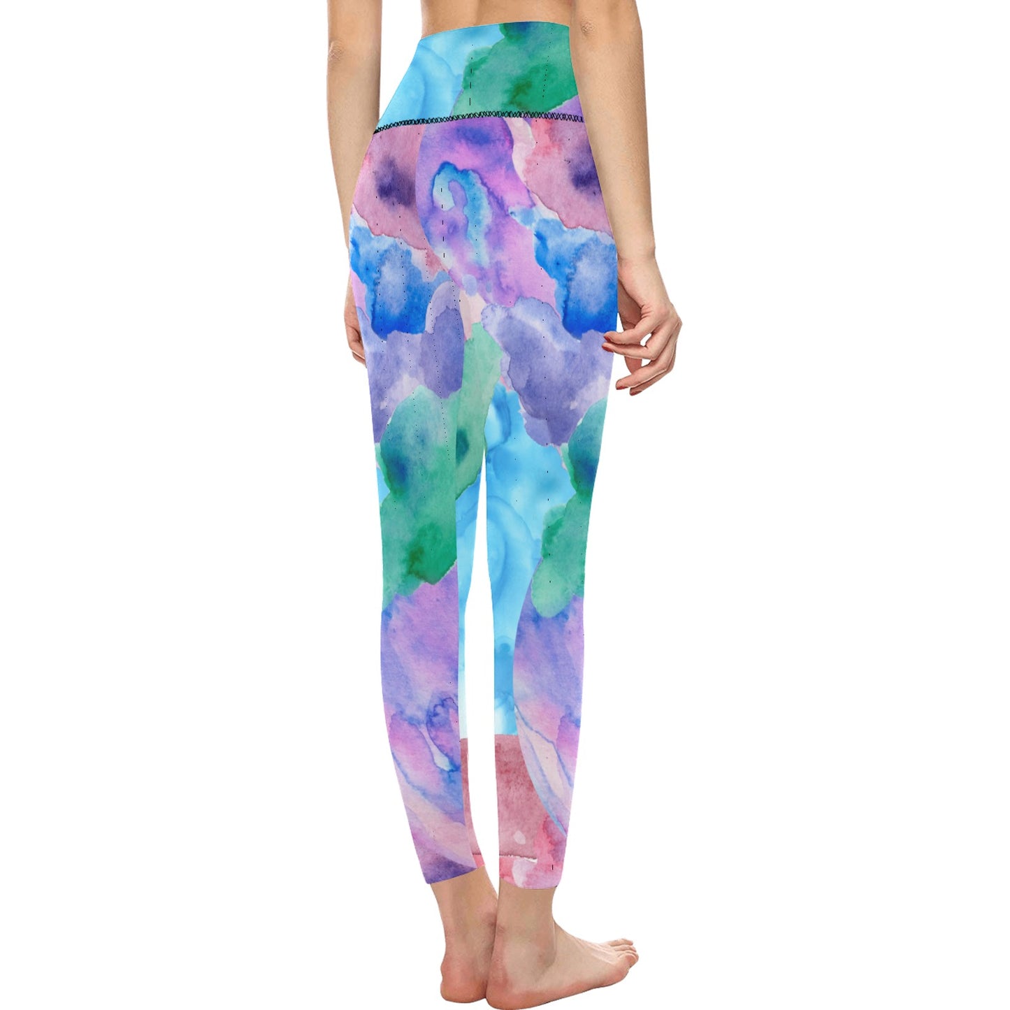 Water Color High-Waisted Leggings