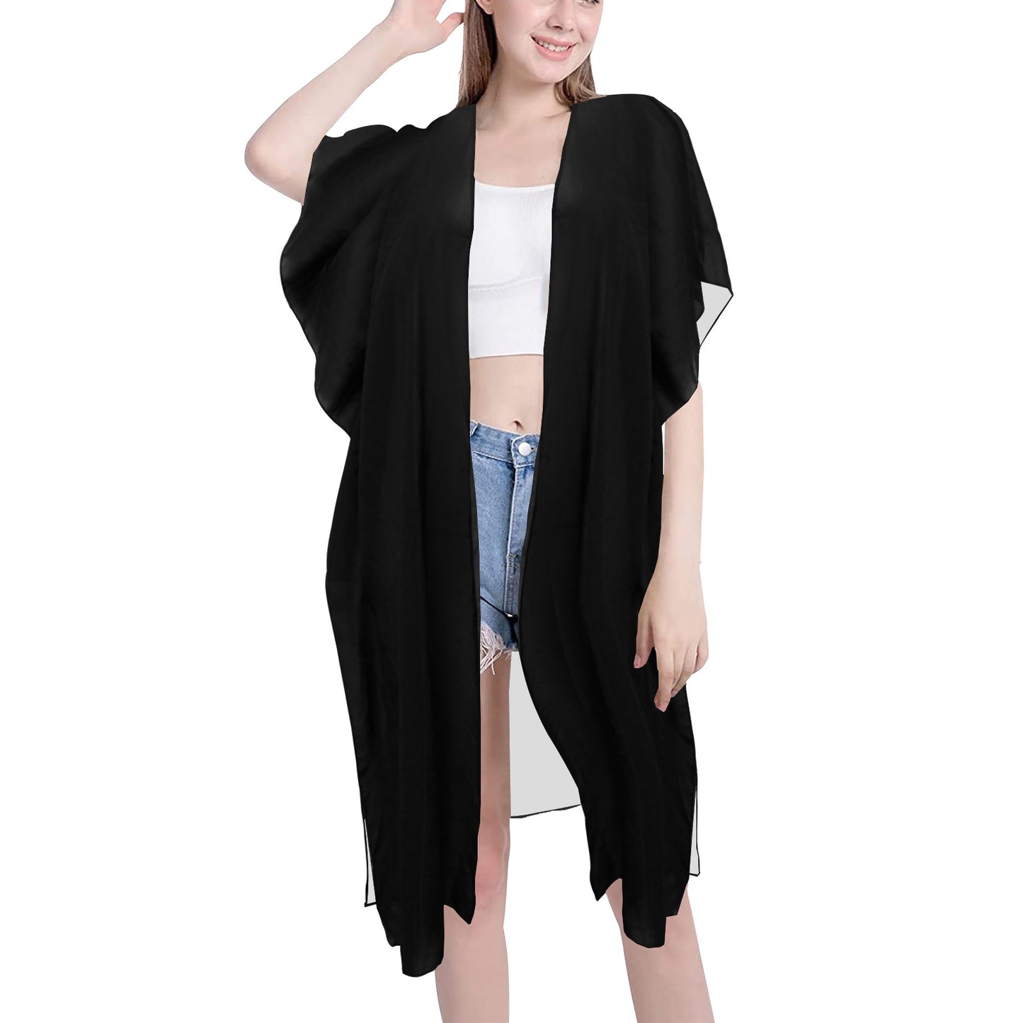 Black Chiffon Cover Ups