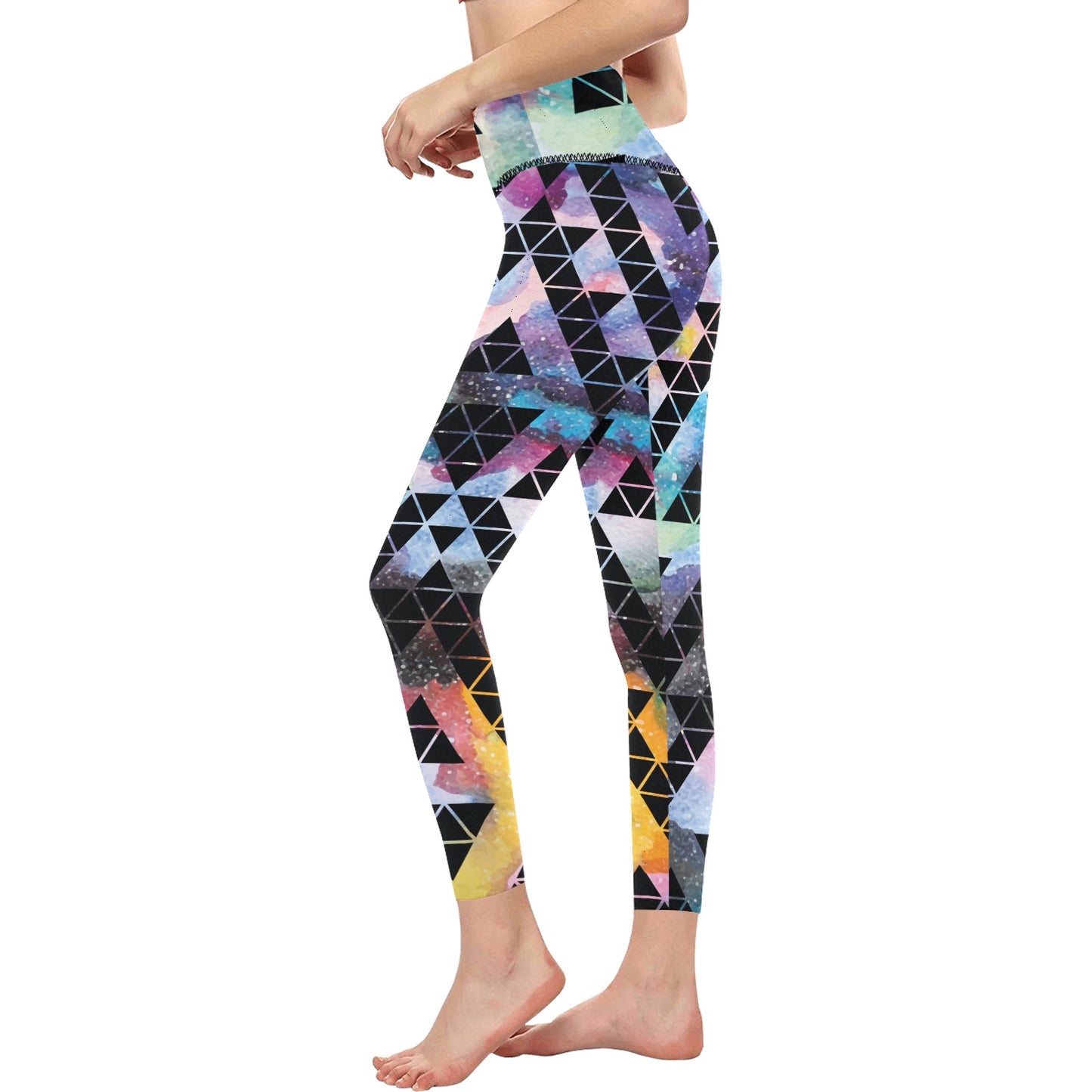 Galaxy Tribal Aztec High-Waisted Leggings