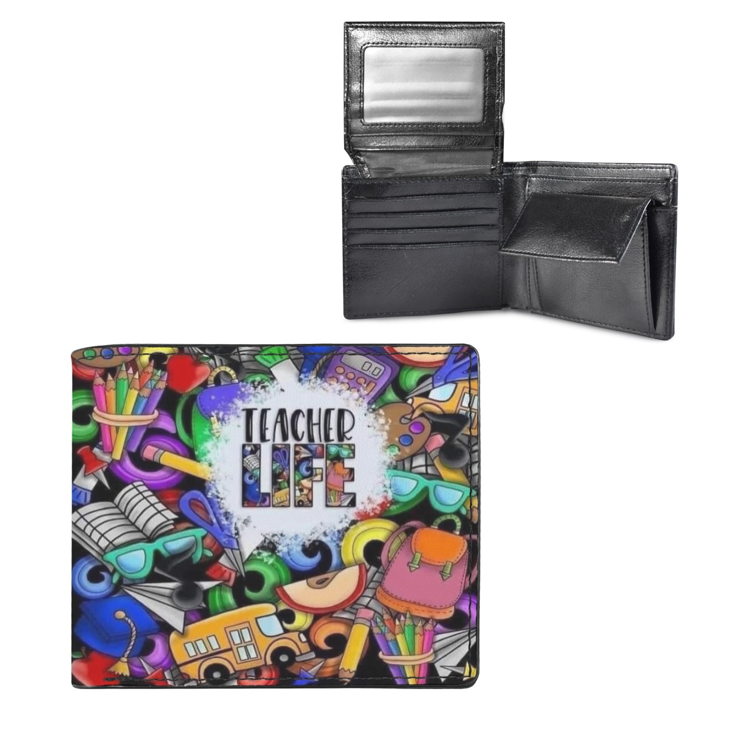 Teacher Life Unisex Bifold Wallet with Multi Slots