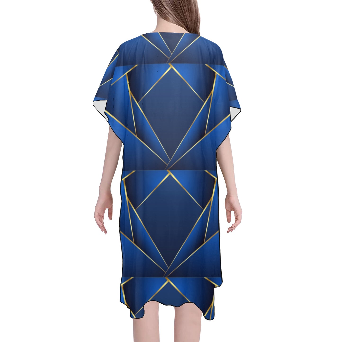 Blue Diamond Chiffon Cover Ups