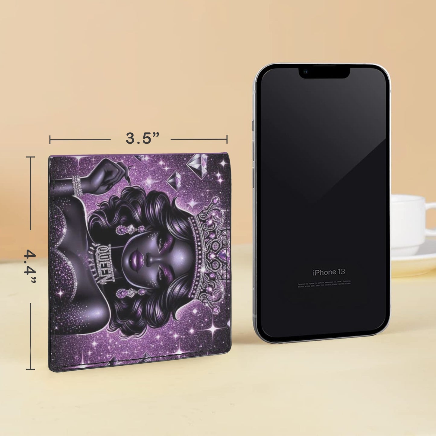 Purple Queen Bifold Wallet with Multi Slots